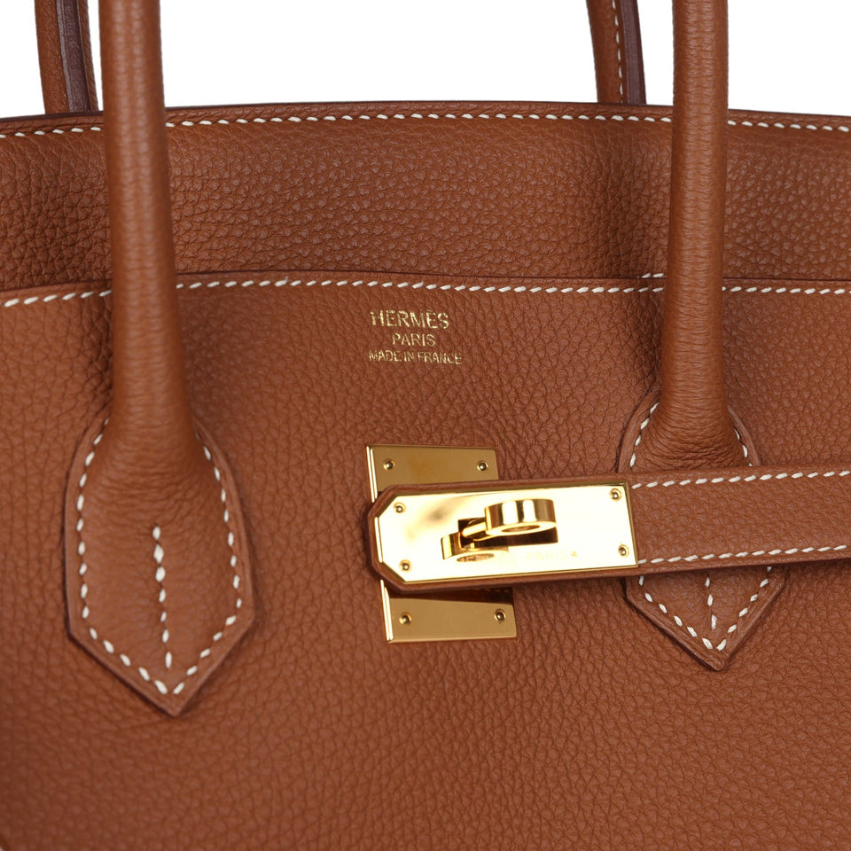 New Hermes Birkin 35 Gold Togo Gold Hardware