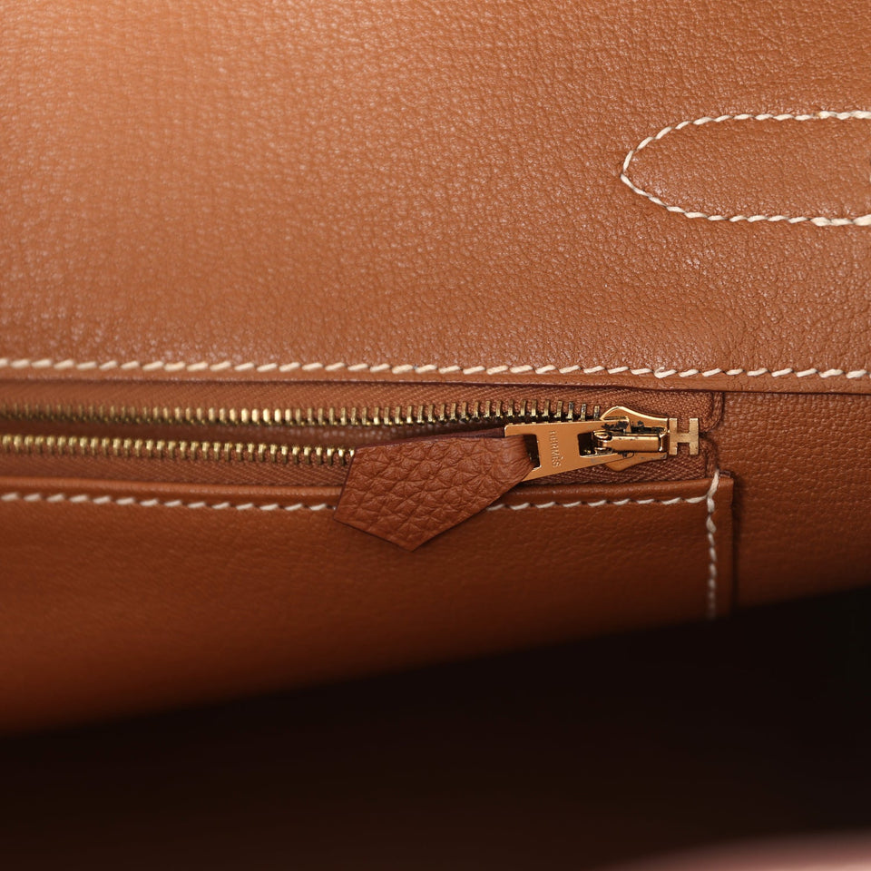 New Hermes Birkin 35 Gold Togo Gold Hardware