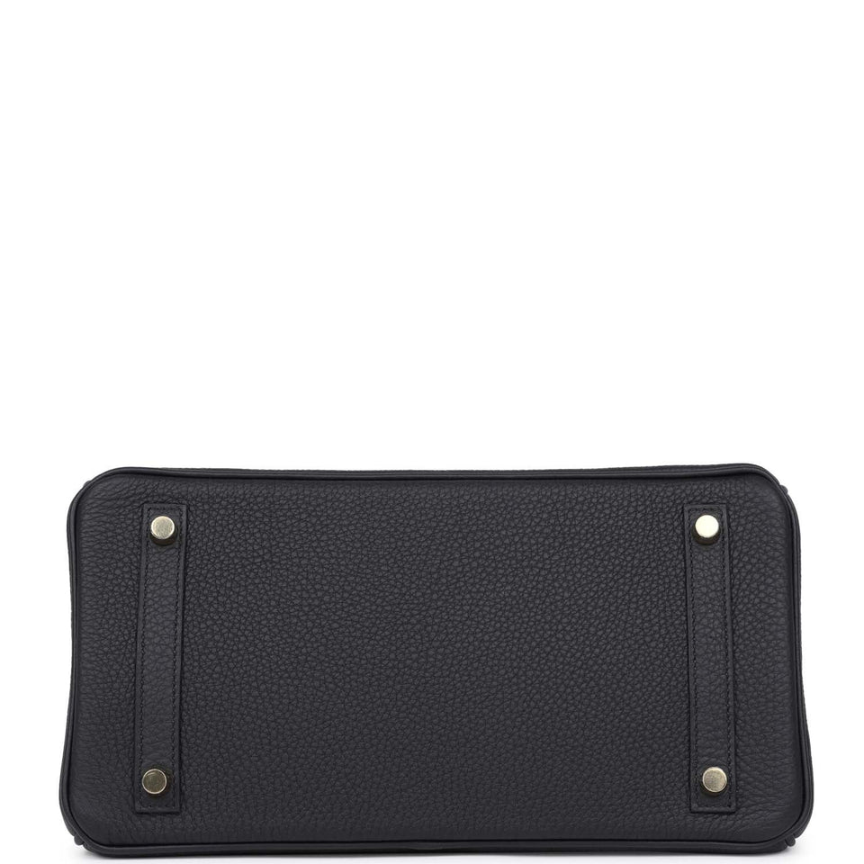 Hermes Birkin 30 Black Togo Gold Hardware
