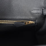 Hermes Birkin 25 Black Togo Gold Hardware