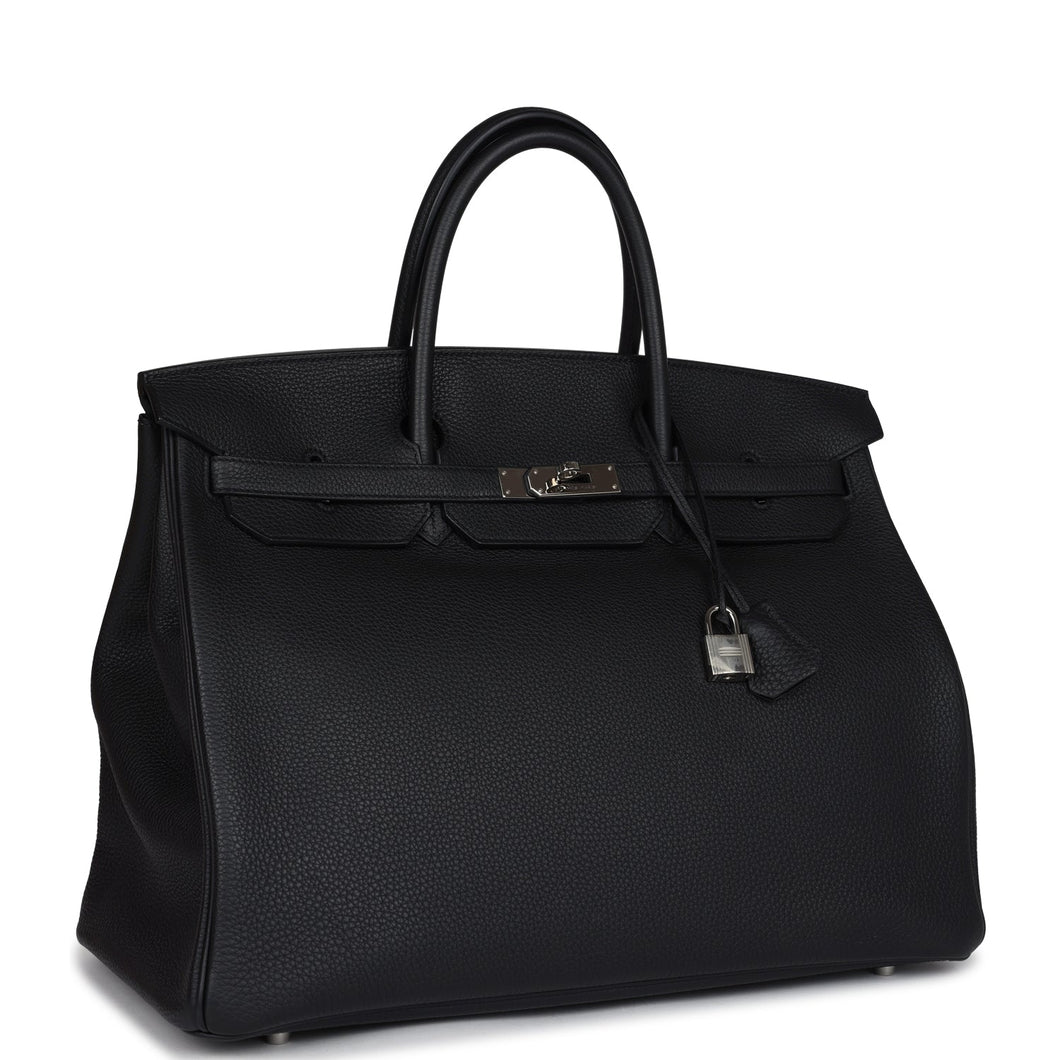 New Hermes Birkin 40 Black Togo Palladium Hardware