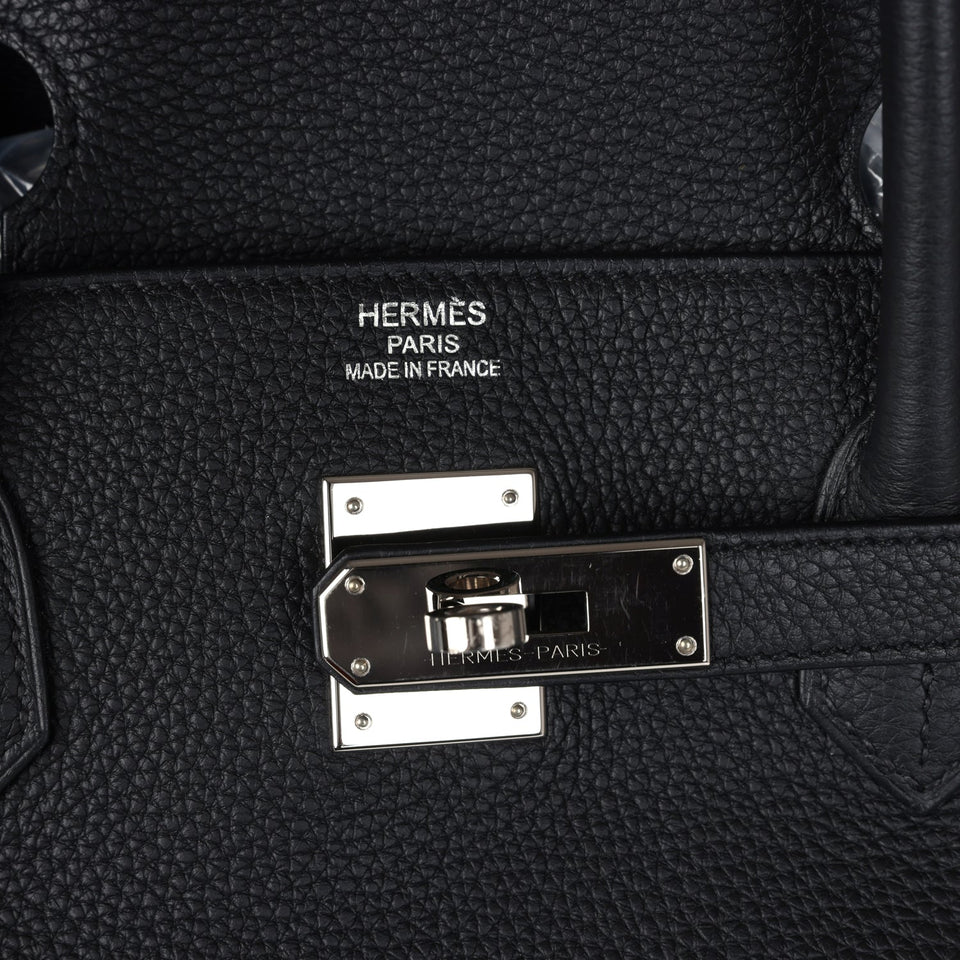 New Hermes Birkin 40 Black Togo Palladium Hardware