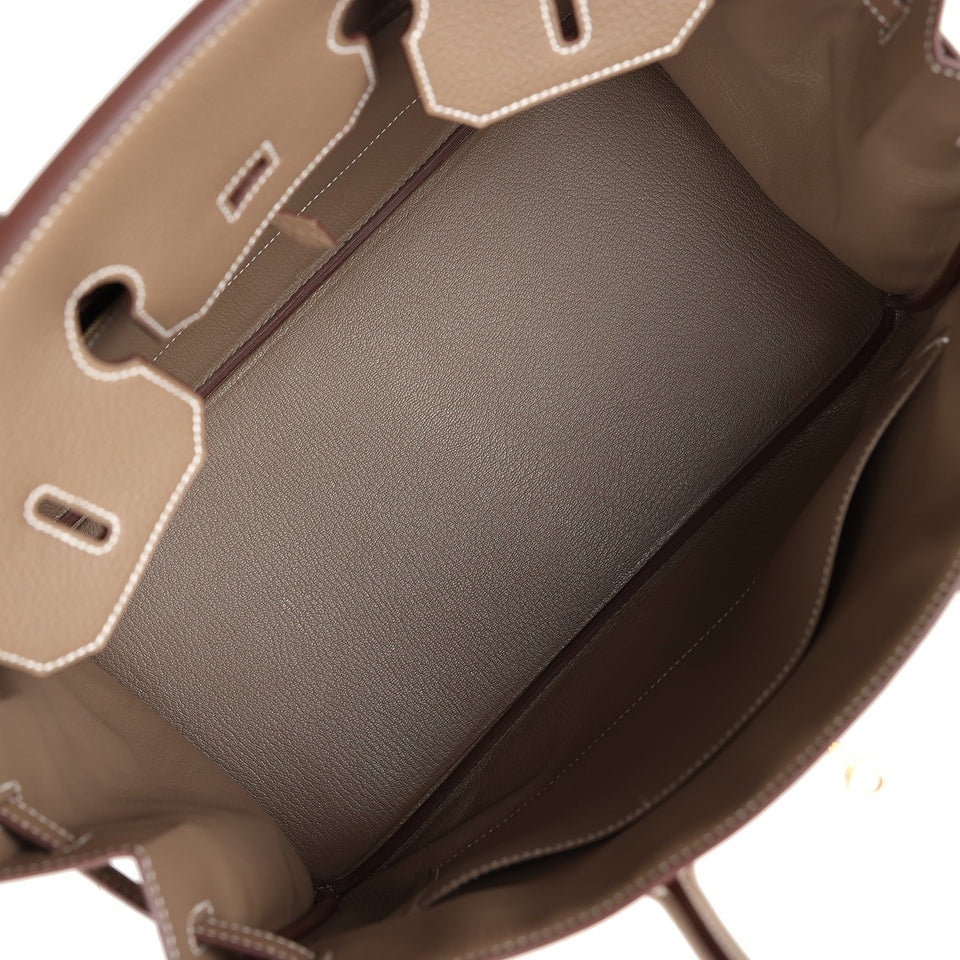 New Hermes Birkin 35 Etoupe Togo Gold Hardware