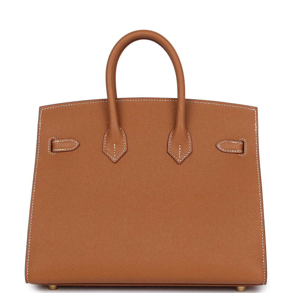 Hermes Birkin Sellier 25 Gold Epsom Gold Hardware