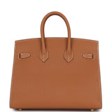 Hermes Birkin Sellier 25 Gold Epsom Gold Hardware