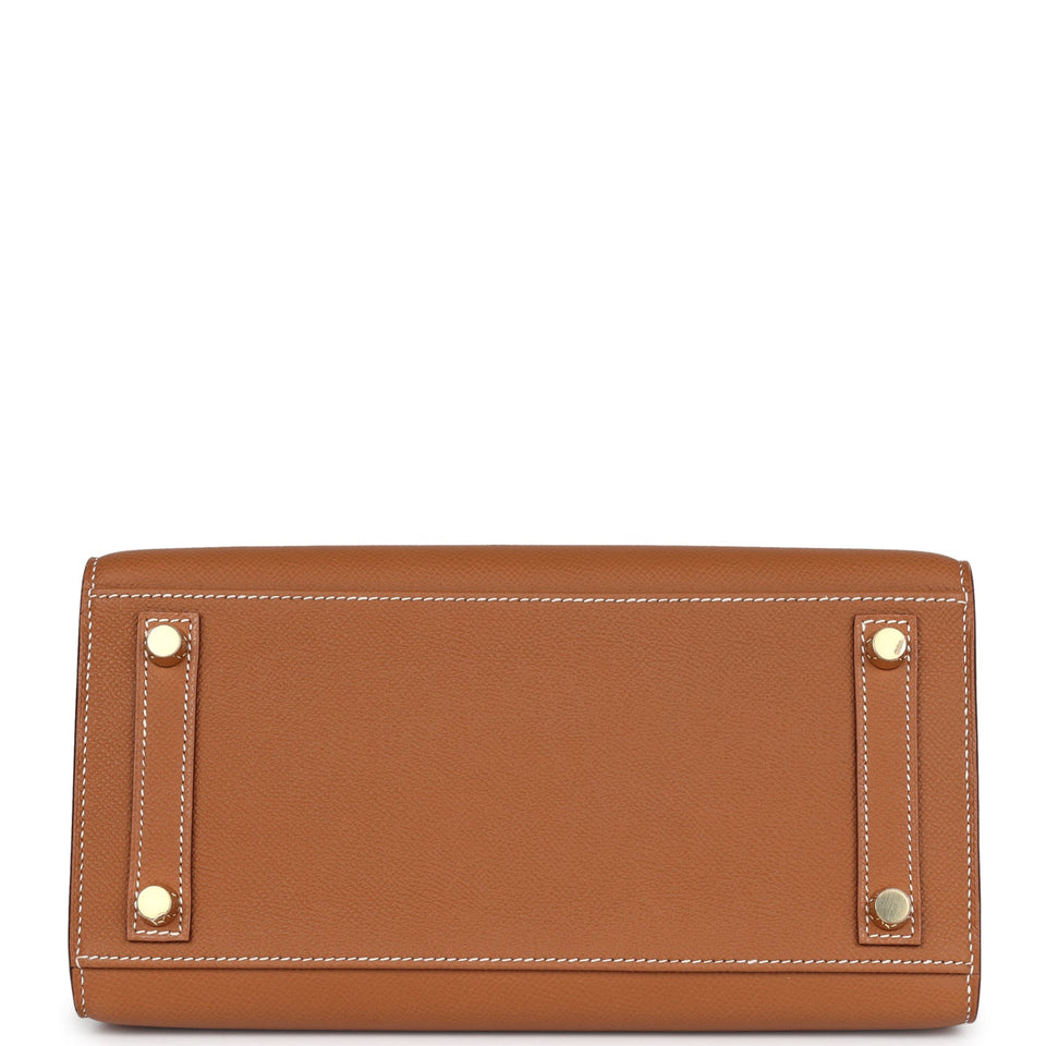 Hermes Birkin Sellier 25 Gold Epsom Gold Hardware