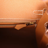 Hermes Birkin Sellier 25 Gold Epsom Gold Hardware