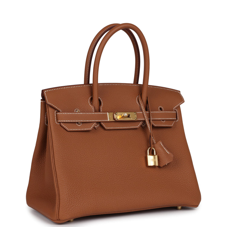 Hermes Birkin 30 Gold Togo Gold Hardware