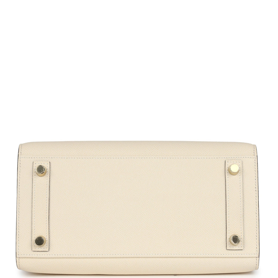 Hermes Birkin Sellier 25 Nata Epsom Gold Hardware