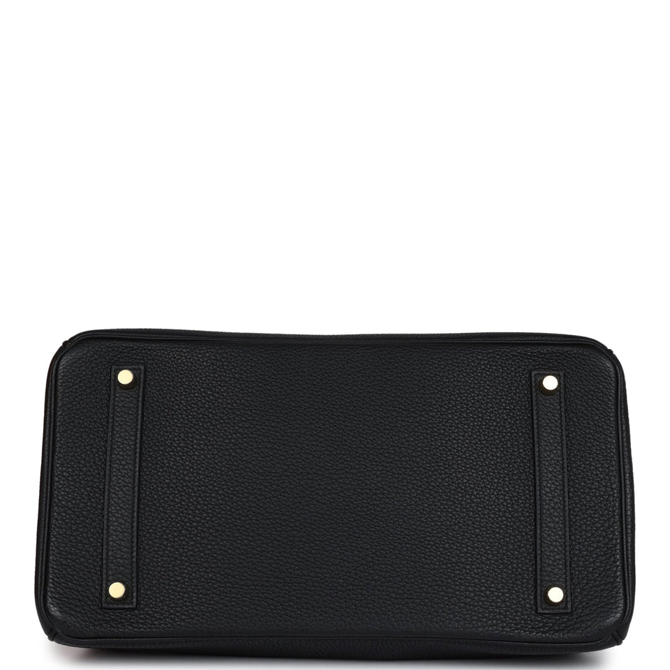 New Hermes Birkin 35 Black Togo Gold Hardware