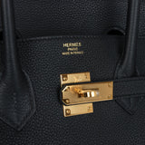 New Hermes Birkin 35 Black Togo Gold Hardware