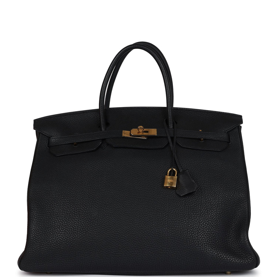 New Hermes Birkin 40 Black Togo Gold Hardware