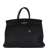 New Hermes Birkin 40 Black Togo Gold Hardware