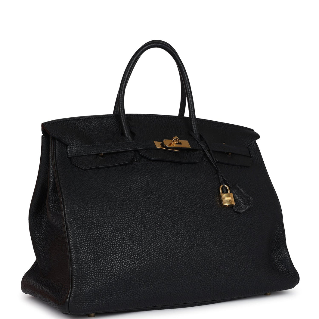 New Hermes Birkin 40 Black Togo Gold Hardware