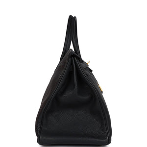 New Hermes Birkin 40 Black Togo Gold Hardware