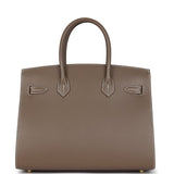 New Hermes Birkin Sellier 30 Etoupe Epsom Gold Hardware