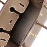 New Hermes Birkin Sellier 30 Etoupe Epsom Gold Hardware