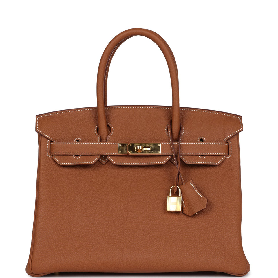 New Hermes Birkin 30 Gold Togo Gold Hardware