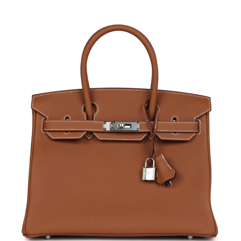 Hermes Birkin 30 Gold Togo Palladium Hardware