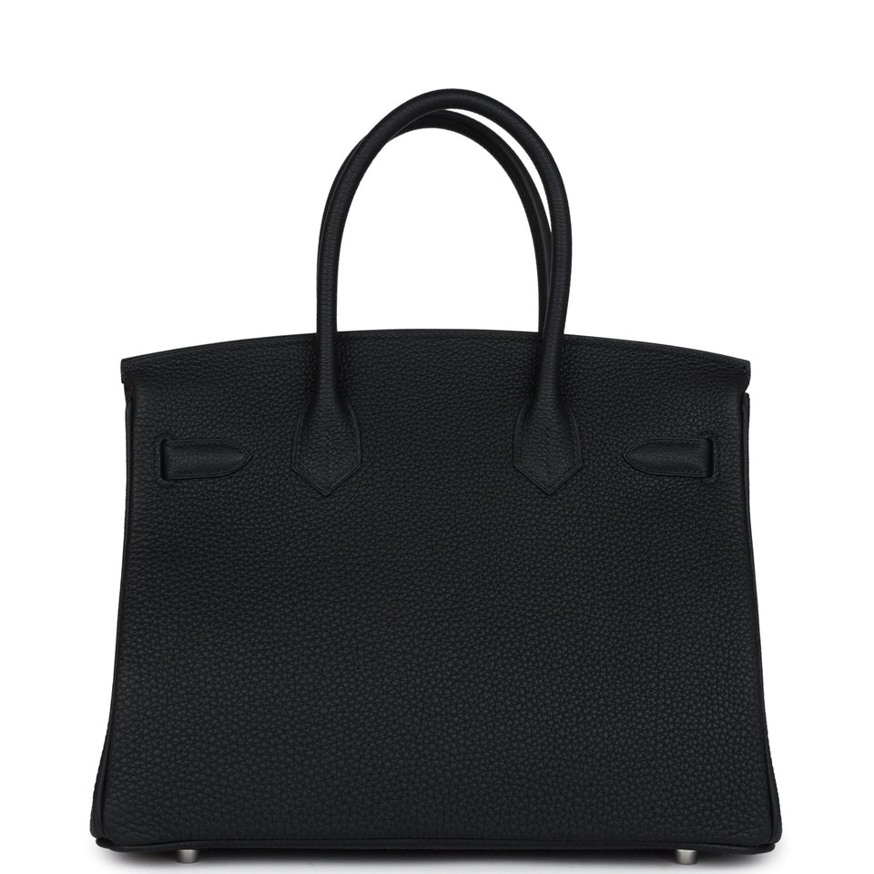 Hermes Birkin 30 Black Togo Palladium Hardware