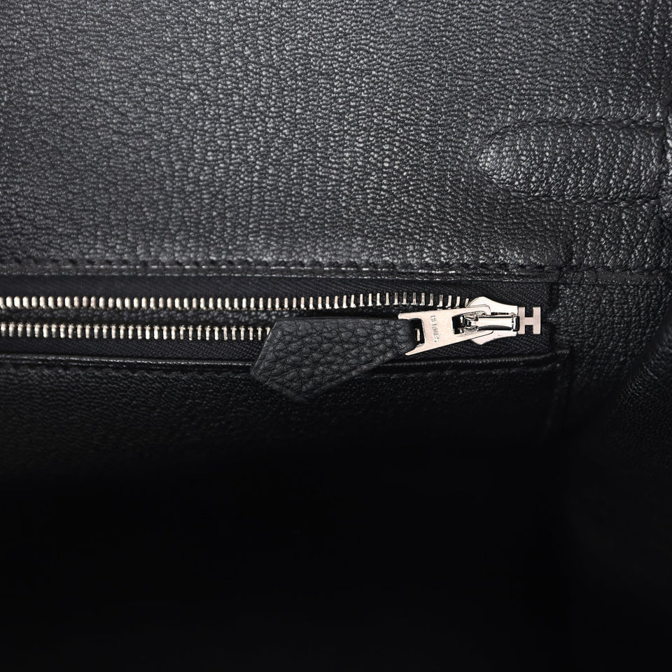 Hermes Birkin 30 Black Togo Palladium Hardware