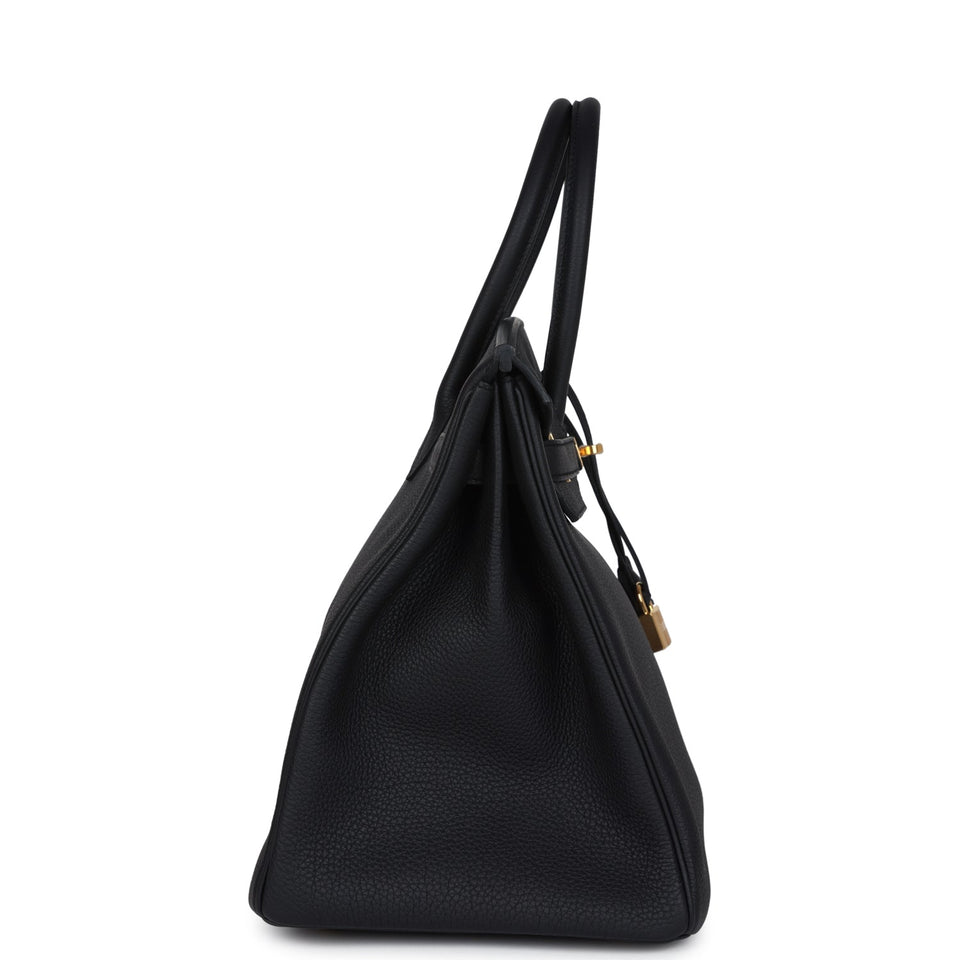 Hermes Birkin 35 Black Togo Gold Hardware
