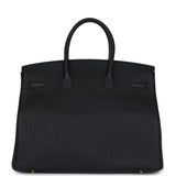 Hermes Birkin 35 Black Togo Gold Hardware