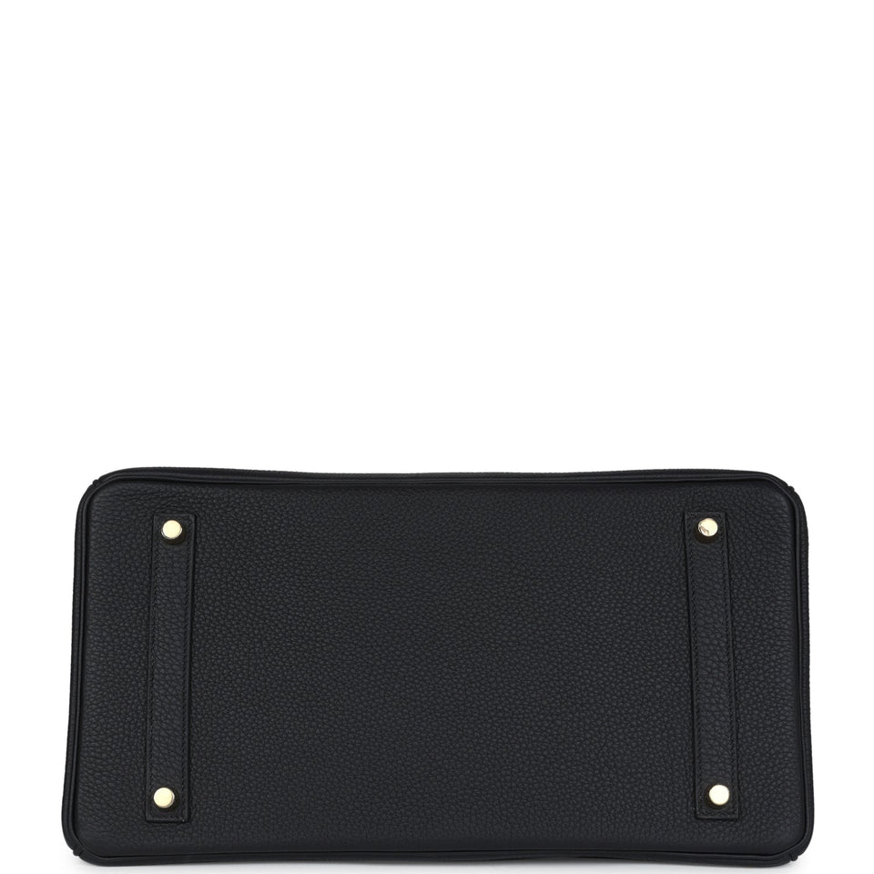 Hermes Birkin 35 Black Togo Gold Hardware