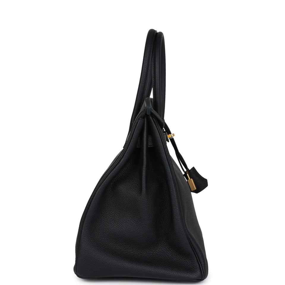 Hermes Birkin 35 Black Togo Gold Hardware
