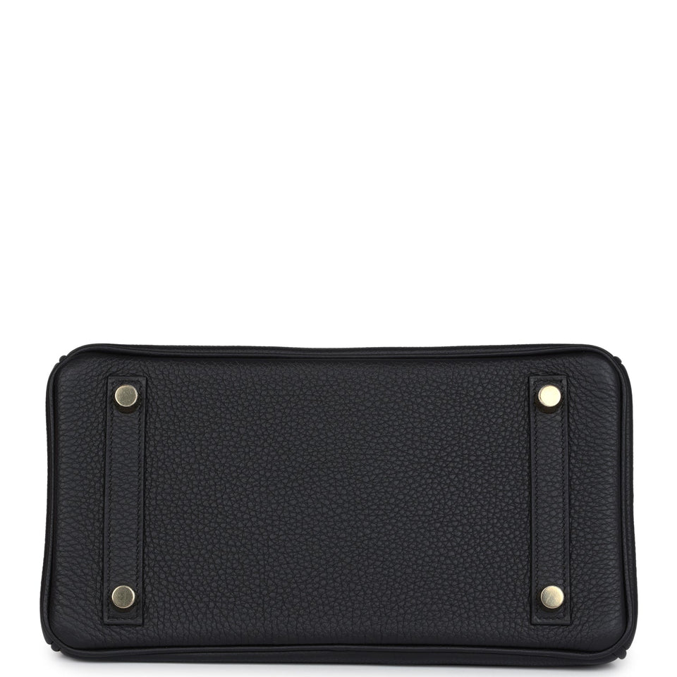 Hermes Birkin 25 Black Togo Gold Hardware