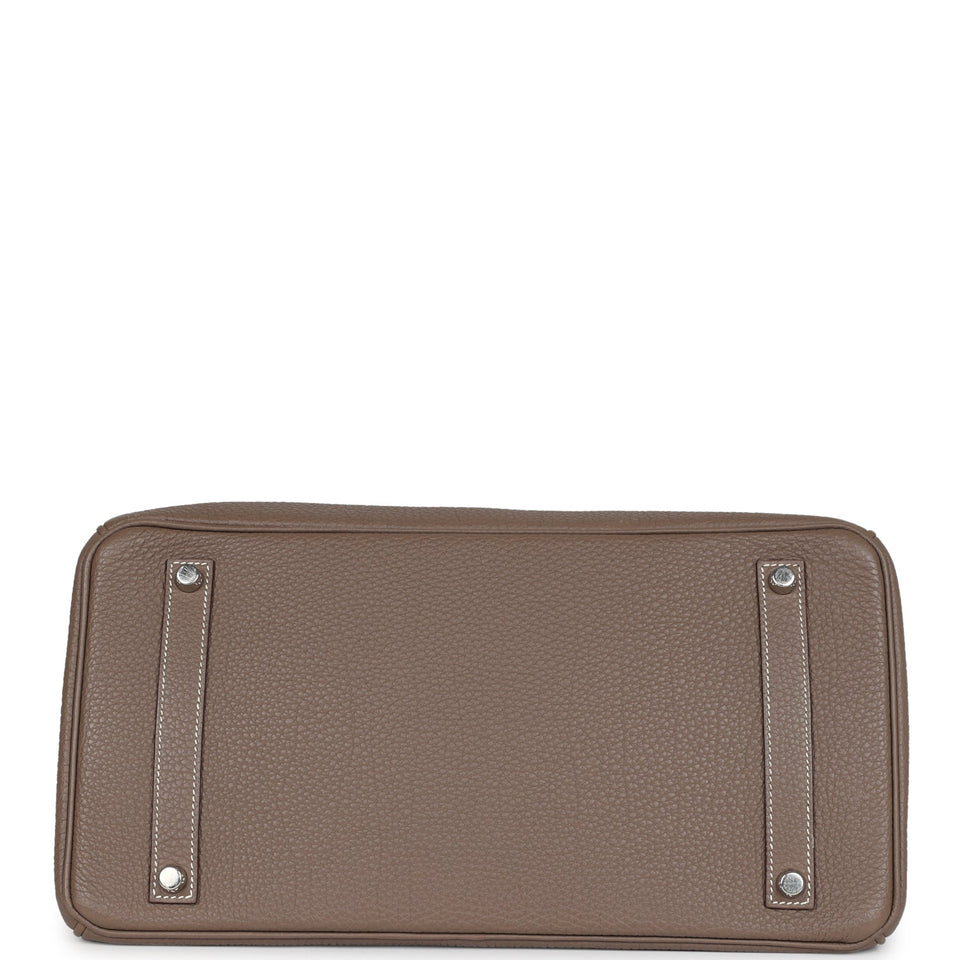 New Hermes Birkin 35 Etoupe Togo Palladium Hardware