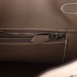 New Hermes Birkin 35 Etoupe Togo Palladium Hardware