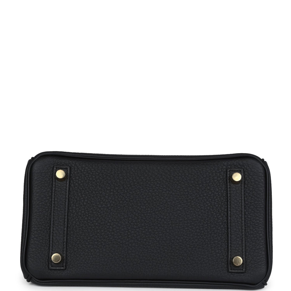 Hermes Birkin 25 Black Togo Gold Hardware