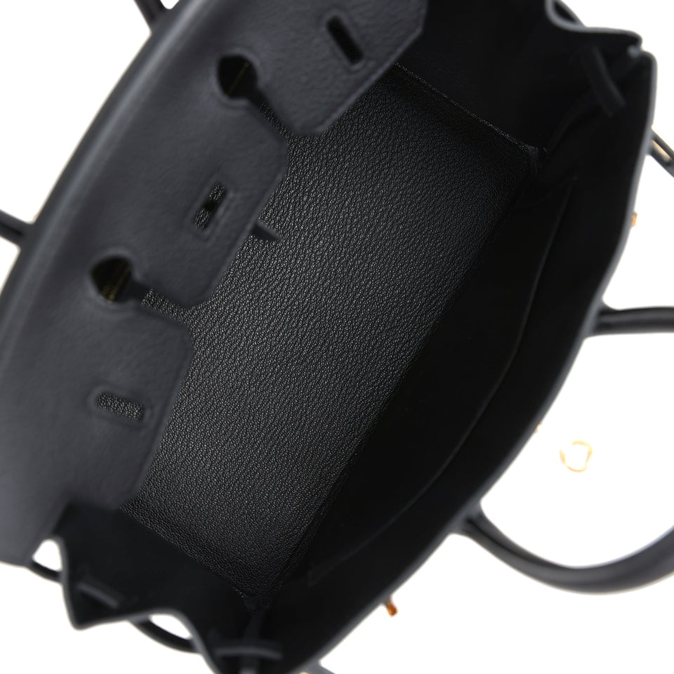 Hermes Birkin 25 Black Togo Gold Hardware