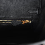 Hermes Birkin 25 Black Togo Gold Hardware