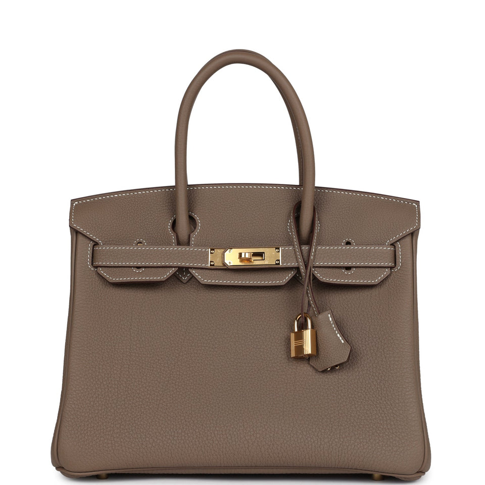 Hermes Birkin 30 Etoupe Togo Gold Hardware