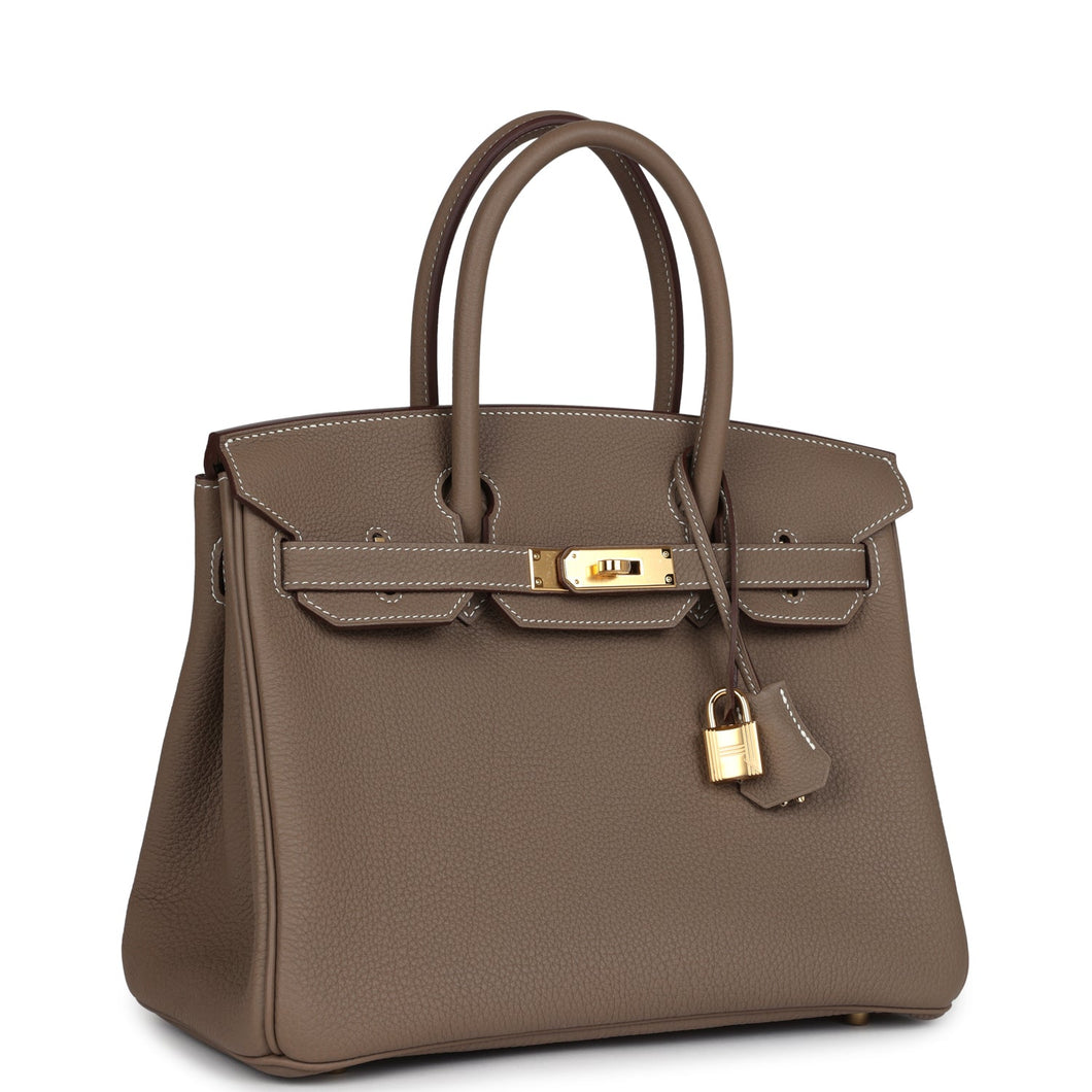 Hermes Birkin 30 Etoupe Togo Gold Hardware