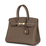 Hermes Birkin 30 Etoupe Togo Gold Hardware