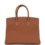 Hermes Birkin 30 Gold Togo Gold Hardware