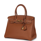 New Hermes Birkin 30 Gold Togo Gold Hardware