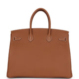 Hermes Birkin 35 Gold Togo Gold Hardware