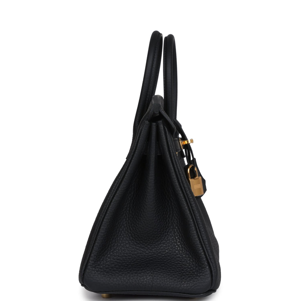Hermes Birkin 25 Black Togo Gold Hardware