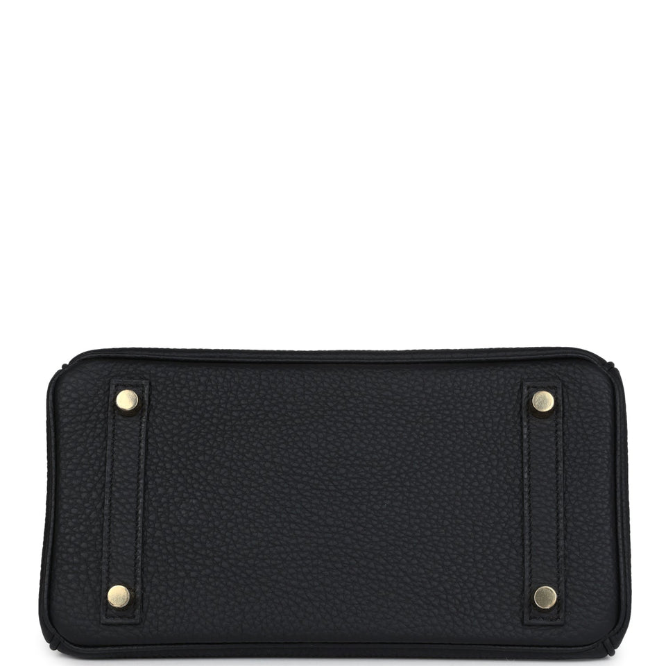 Hermes Birkin 25 Black Togo Gold Hardware