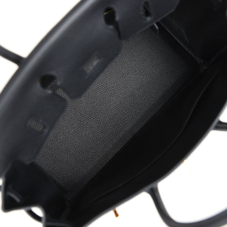 Hermes Birkin 25 Black Togo Gold Hardware