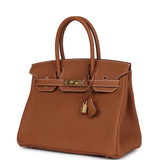 Hermes Birkin 30 Gold Togo Gold Hardware