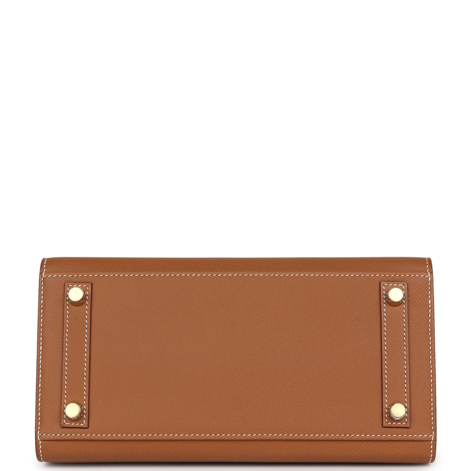 Hermes Birkin Sellier 25 Gold Epsom Gold Hardware