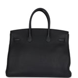 New Hermes Birkin 35 Black Togo Palladium Hardware
