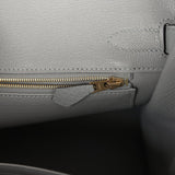 Hermes Birkin 30 Gris Mouette Togo Gold Hardware