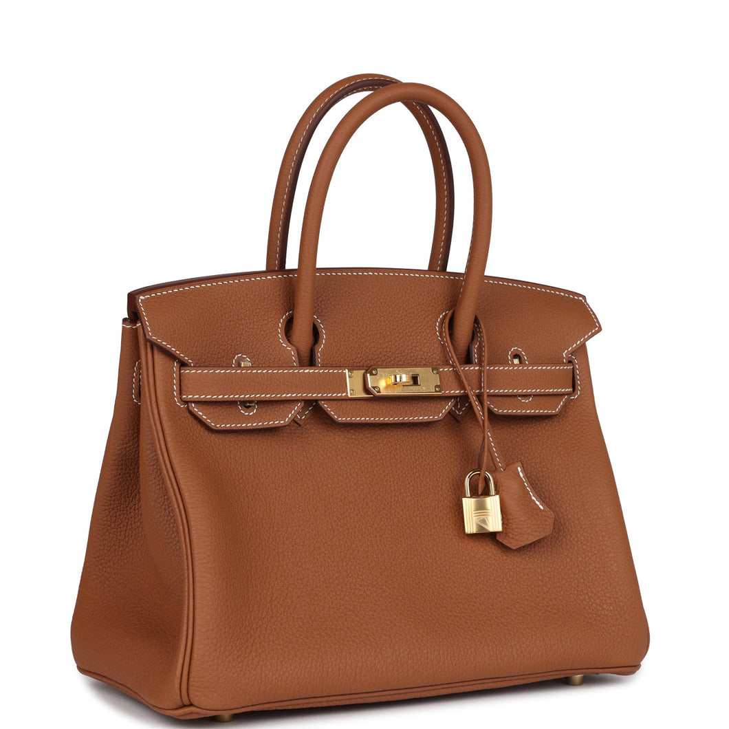 Hermes Birkin 30 Gold Togo Gold Hardware