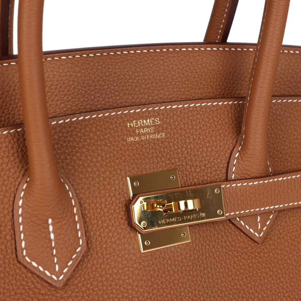 New Hermes Birkin 35 Gold Togo Gold Hardware